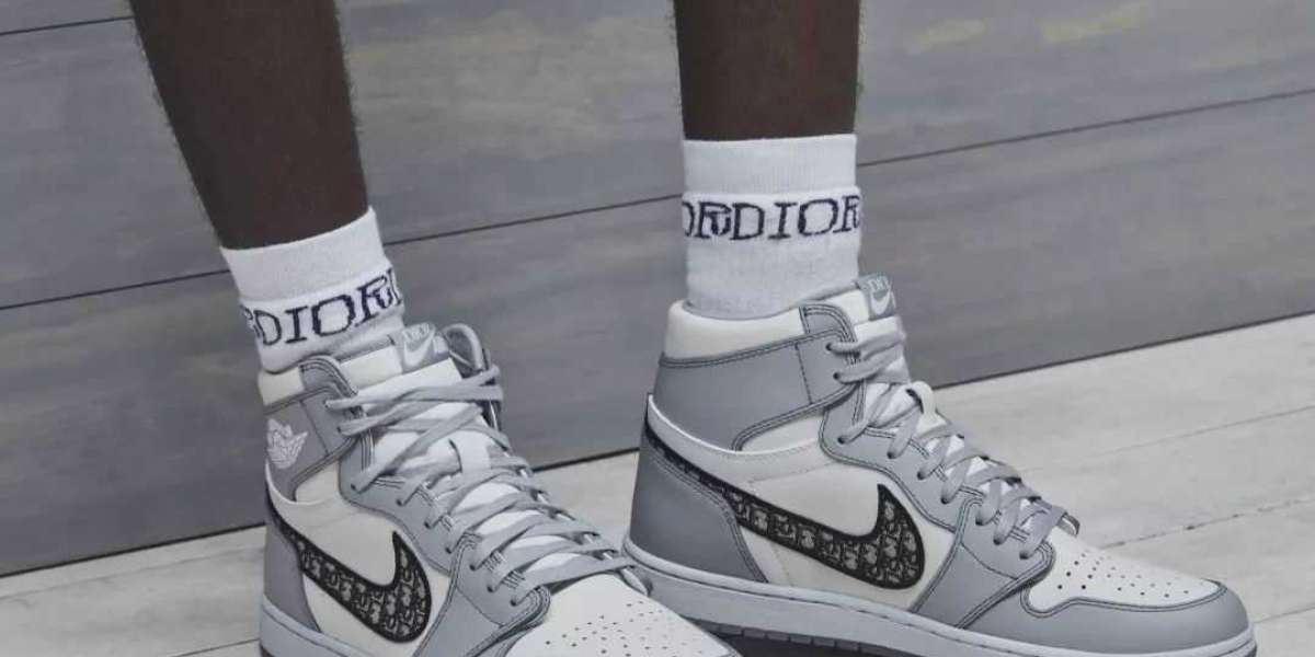 Take a closer look at the Dior x Jordan Brand limited edition Air Jordan 1 High OG sneakers